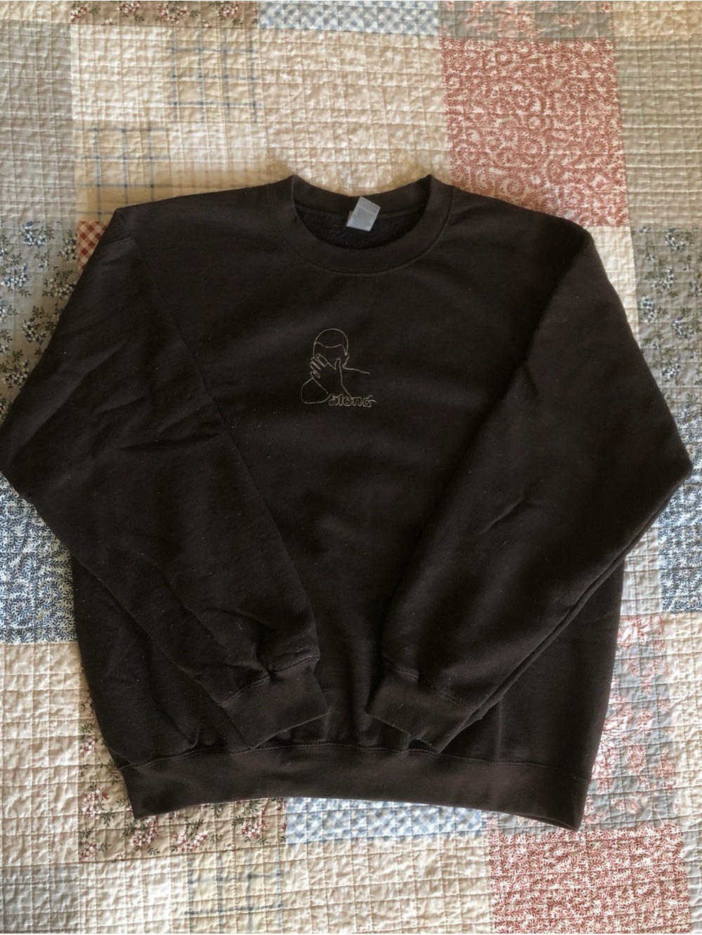 Brown Blond Graphic Crewneck Sweatshirt